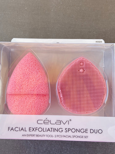 Facial exfoliating Sponge Duo